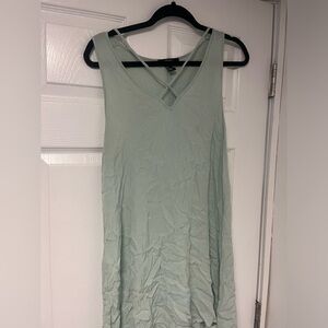 Blueish green long tank top